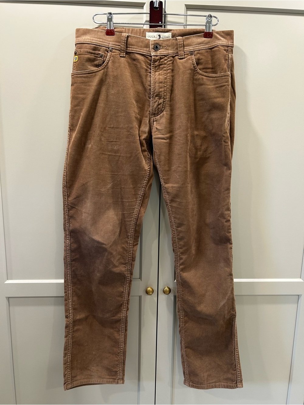 Men's Brown Corduroy 32 x 32 Pants - Duck Head